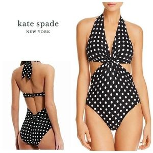 New. Kate Spade polka dot one piece. Large. Retails $159